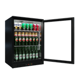 CUBO Barkoelkast 121L - 1 glazen deur met laag profiel - Afsluitbaar - Energiezuinig - CS-130HC-EE