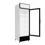 Cubo Display Fridge 335L - 1 Glass Door with Merchandising Canopy - Lockable - Energy Efficient - CS-370W-EE