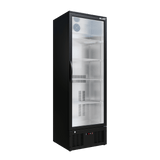 Cubo Drankenkoelkast 300L - Zwart met RVS binnenkant - 1 glazen deur met LED-verlichting - Afsluitbaar met slot - Energiezuinig - CS-310H