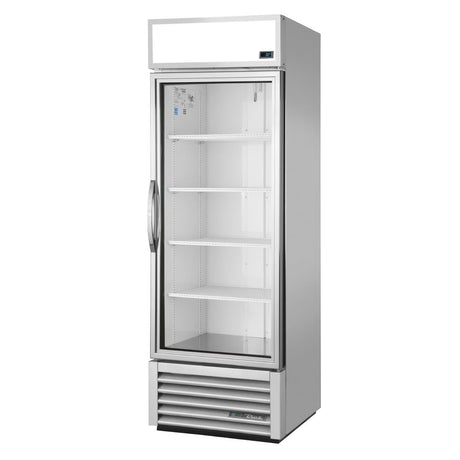 True 1 Glass Door 538L Upright Display Fridge Aluminium GDM-19T-HC-TSL01 - CW388  True