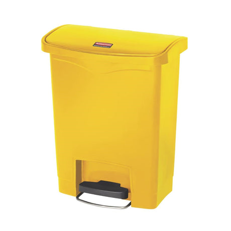 Rubbermaid Slim Jim Step on Bin Front Pedal 30Ltr Yellow - CW581  Slim Jim