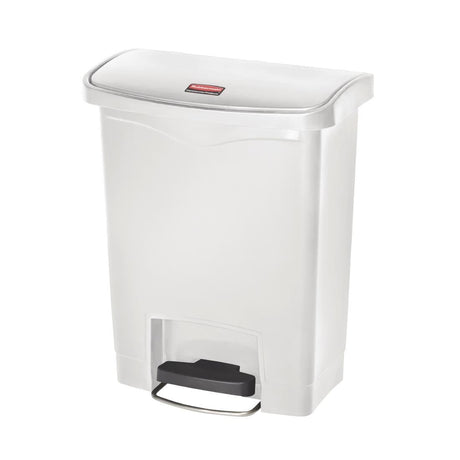 Rubbermaid Slim Jim Step on Bin Front Pedal 30Ltr White - CW582  Slim Jim