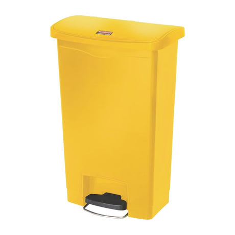 Rubbermaid Slim Jim Front Step-On Pedal Bin Yellow 50Ltr - CW585  Slim Jim