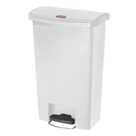 Rubbermaid Slim Jim Step on Bin Front Pedal 50Ltr White - CW586  Slim Jim