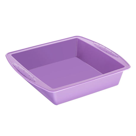 Hygiplas Flexible Silicone Square Bake Pan Purple 245mm - CX049  Hygiplas