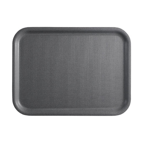 Cambro Mykonos Tray Charcoal Non-Slip Surface 330x430mm - CX379  Cambro