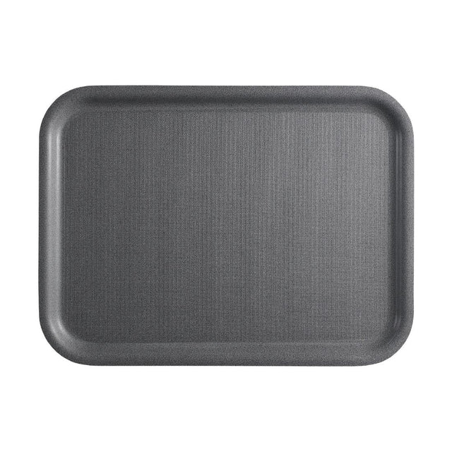 Cambro Mykonos Tray Charcoal Non-Slip Surface 340x460mm - CX381  Cambro