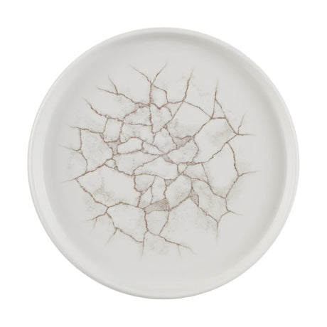 Churchill Studio Prints Kintsugi Agate Walled Plates Grey 220mm (Pack of 6) - CX676  Churchill