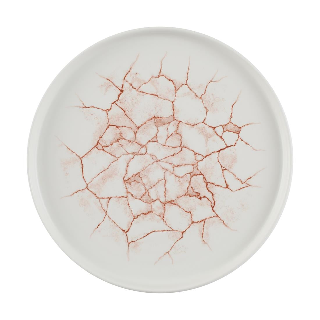 Churchill Studio Prints Kintsugi Walled Plates Coral 260mm (Pack of 6) - CX689  Churchill