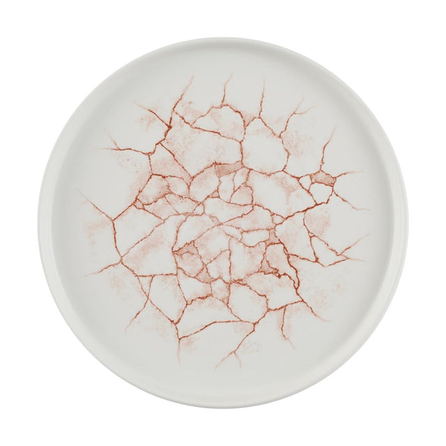 Churchill Studio Prints Kintsugi Walled Plates Coral 260mm (Pack of 6) - CX689  Churchill