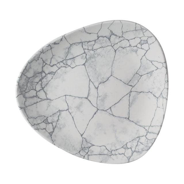 Churchill Studio Prints Kintsugi Pearl Grey Lotus Plates 254mm (Pack of 12) - CX692  Churchill