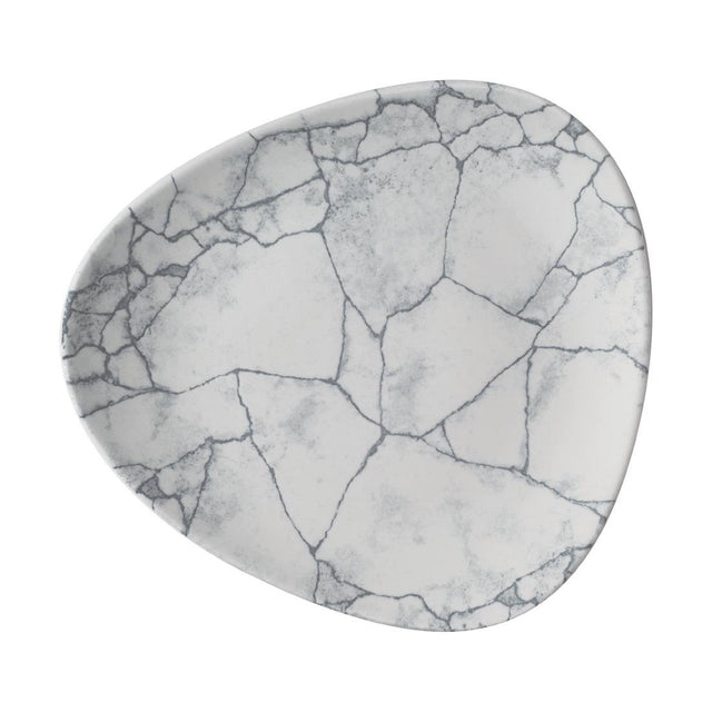 Churchill Studio Prints Kintsugi Pearl Grey Lotus Plates 228mm (Pack of 12) - CX694  Churchill