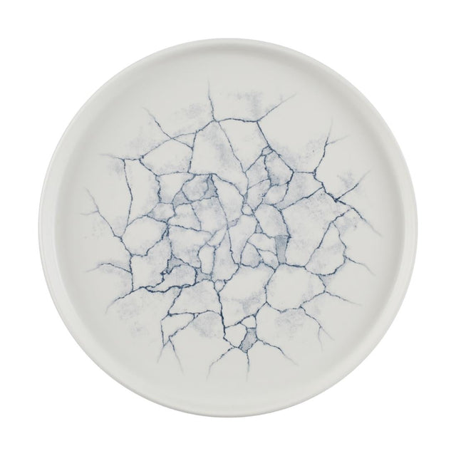 Churchill Studio Prints Kintsugi Pearl Walled Plates Grey 260mm (Pack of 6) - CX698  Churchill