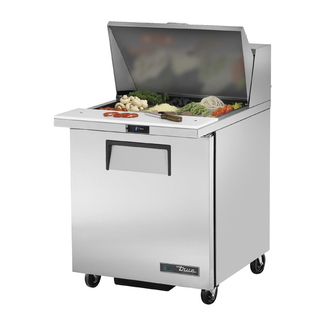 True Single Door Refrigerated Prep Table TSSU-27-12M-C-HC - CX713  True