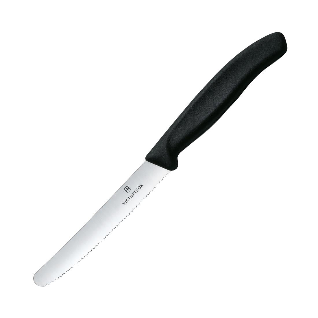 Victorinox Tomato Utility Knife Serrated Edge Black 11cm - CX740  Victorinox