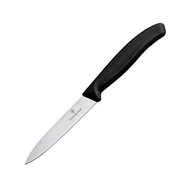 Victorinox Paring Knife Pointed Tip Black 10cm - CX743  Victorinox