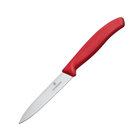 Victorinox Paring Knife Pointed Tip Red 10cm - CX750  Victorinox