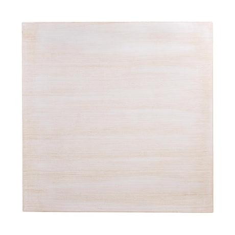 Bolero Pre-drilled Square Table Top Vintage White 700mm - CY951  Bolero