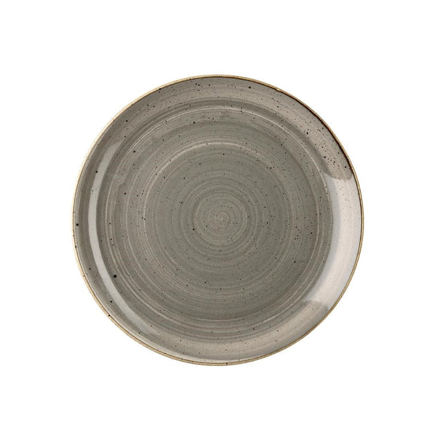 Churchill Stonecast Coupe Plates Grey 288mm (Pack of 12) - CY965  Churchill