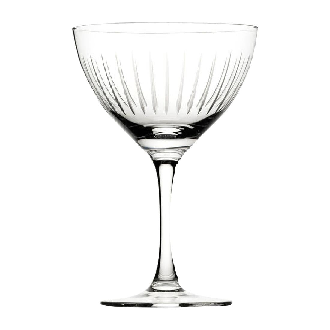 Utopia Raffles Lines Martini Glasses 190ml (Pack of 6) - CZ051  Utopia