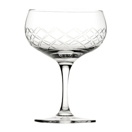 Utopia Raffles Diamond Coupe Glasses 160ml (Pack of 6) - CZ056  Utopia