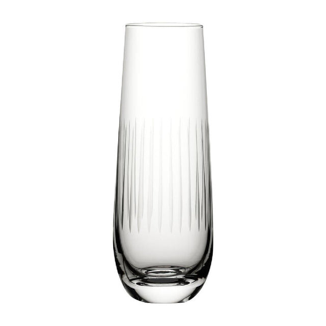 Utopia Raffles Lines Champagne Glasses 300ml (Pack of 6) - CZ059  Utopia