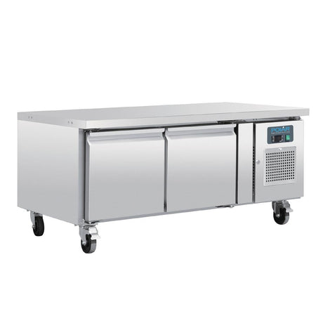 Polar U-Series Double Door Chef Base Counter Fridge - DA462  Polar