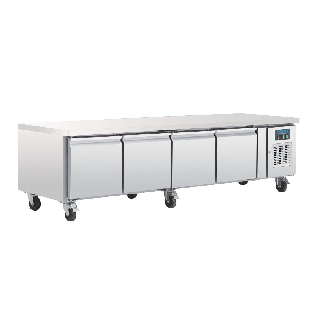 Polar U-Series Four Door Chef Base Counter Fridge - DA464  Polar