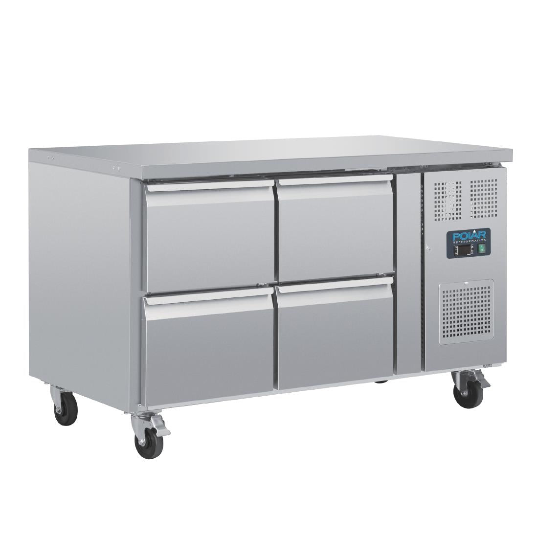 Polar U-Series Four Drawer Gastronorm Counter Fridge - DA547  Polar