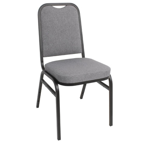 Bolero Square Back Banquet Chairs Black & Grey (Pack of 4) - DA602  Bolero