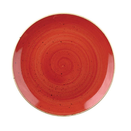 Churchill Stonecast Round Coupe Bowls Berry Red 248mm (Pack of 12) - DB064  Churchill