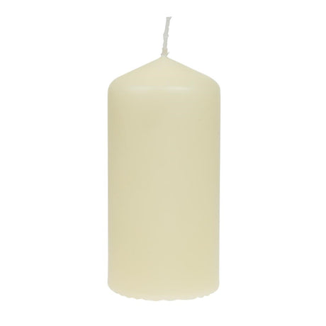 Bolsius Tall Pillar Candles Ivory 120mm (Pack of 12) - DB087  Bolsius