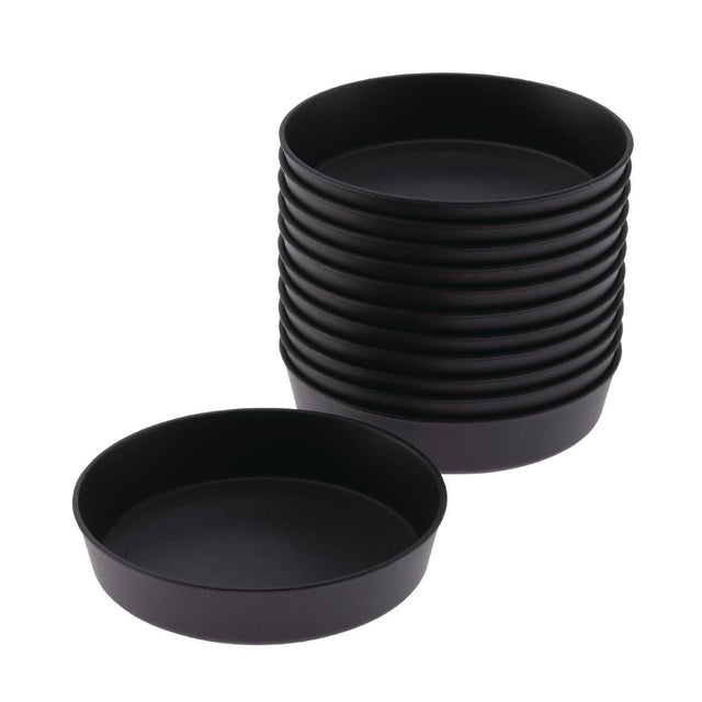 Matfer Bourgeat Exoglass Quiche Moulds 100mm (Pack of 12) - DB509  Matfer Bourgeat