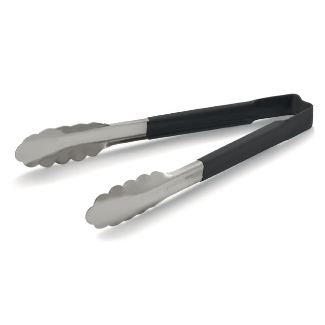 Vollrath Black Utility Grip Kool Touch Tong 9" - DC243  Vollrath   