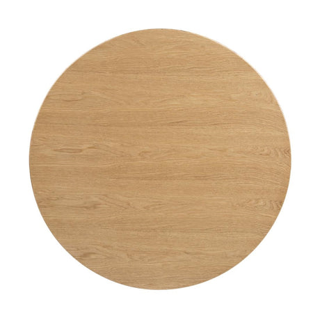 Bolero Pre-drilled Round Table Top Natural Ash Veneer 600mm - DC469  Bolero