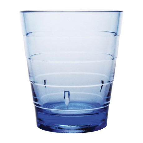 Olympia Kristallon Polycarbonate Ringed Tumbler Blue 285ml (Pack of 6) - DC921  Olympia