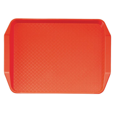 Cambro Polypropylene Handled Fast Food Tray Red 430mm - DE315  Cambro