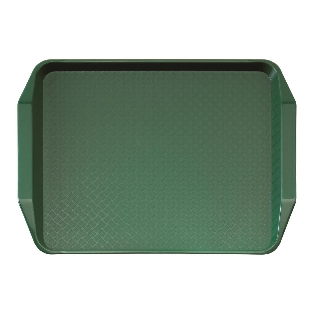 Cambro Polypropylene Handled Fast Food Tray Green 430mm - DE316  Cambro