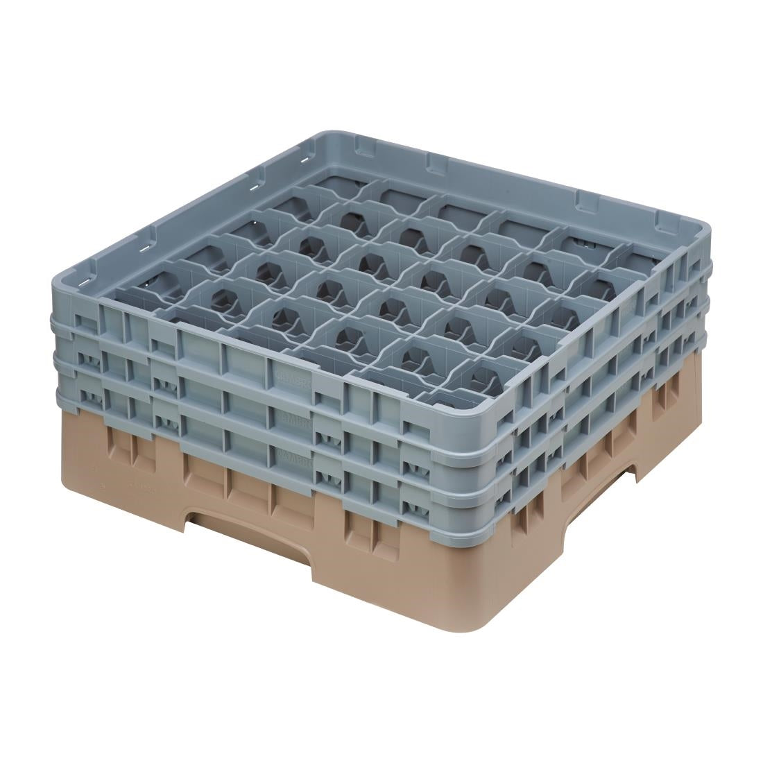 Cambro Camrack Beige 36 Compartments Max Glass Height 174mm - DE795  Cambro