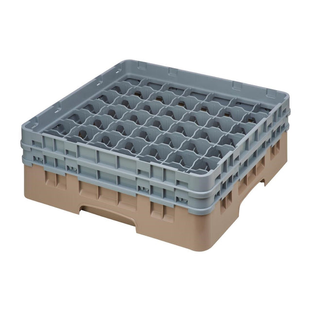 Cambro Camrack Beige 49 Compartments Max Glass Height 133mm - DE797  Cambro