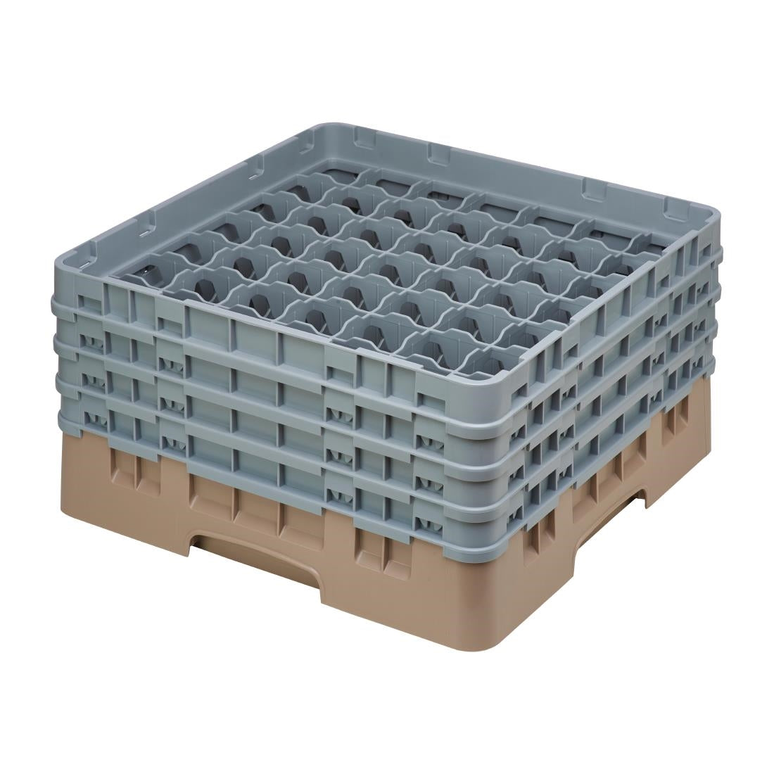 Cambro Camrack Beige 49 Compartments Max Glass Height 215mm - DE799  Cambro