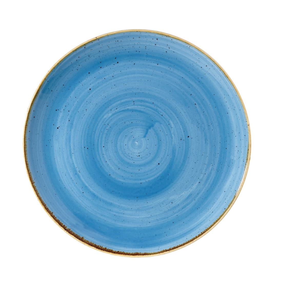 Churchill Stonecast Round Coupe Plates Cornflower Blue 288mm - DF764  Churchill