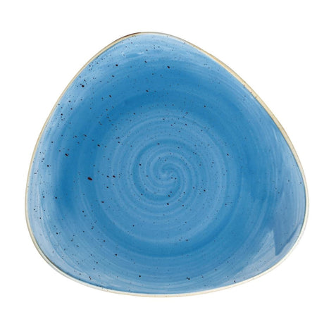 Churchill Stonecast Triangle Plates Cornflower Blue 229mm (Pack of 12) - DF770  Churchill