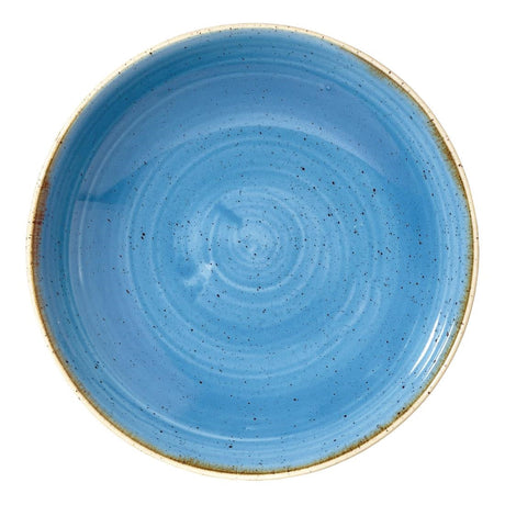 Churchill Stonecast Round Coupe Bowls Cornflower Blue 248mm - DF776  Churchill