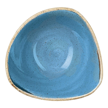 Churchill Stonecast Triangle Bowls Cornflower Blue 184mm (Pack of 12) - DF779  Churchill