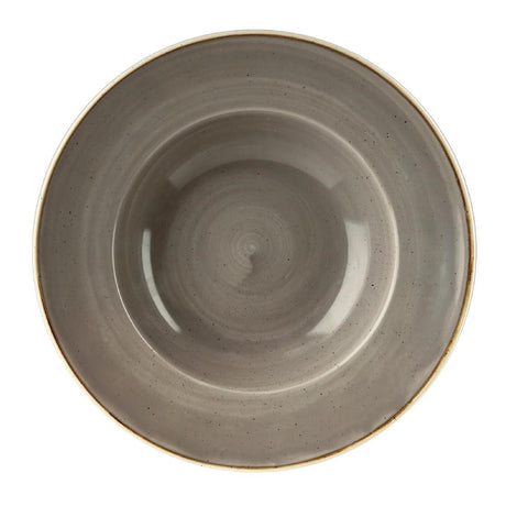 Churchill Stonecast Round Wide Rim Bowls Peppercorn Grey 240mm - DF797  Churchill