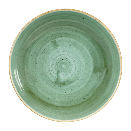 Churchill Stonecast Round Coupe Bowls Samphire Green 248mm (Pack of 12) - DF998  Churchill