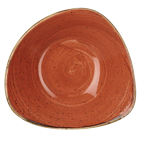 Churchill Stonecast Round Bowl Spiced Orange 200mm (Pack of 12) - DK543  Churchill