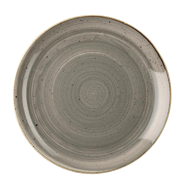 Churchill Stonecast Round Coupe Plate Peppercorn Grey 295mm - DK553  Churchill