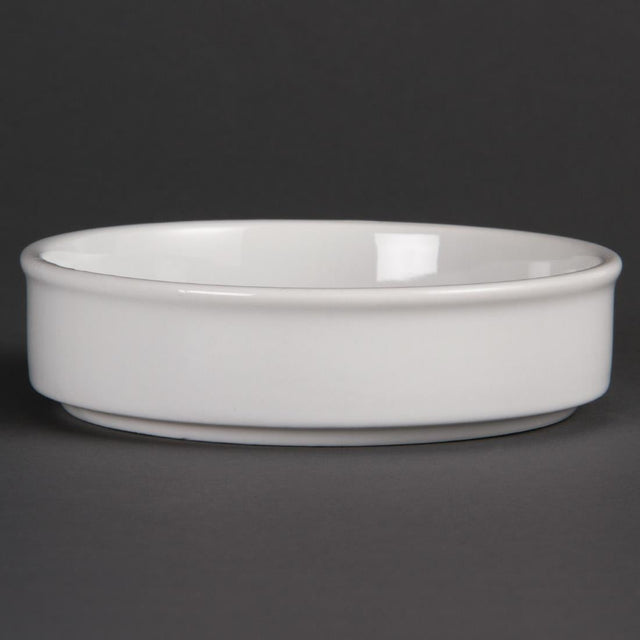 Olympia Mediterranean Stackable Dishes White 134mm (Pack of 6) - DK828  Olympia